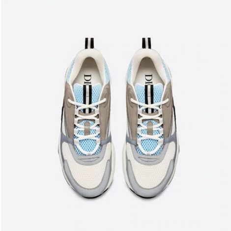 Dior Ayakkabı B22 Gri - Dior Ayakkabi B22 Sneaker Technical Mesh And Gray Beyaz Gri