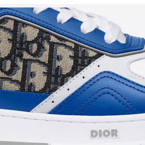 Dior Ayakkabı B27 High Top Mavi - Dior Ayakkabi B27 High Top Sneaker Blue Gray And White Smooth Calfskin Blue Mavi