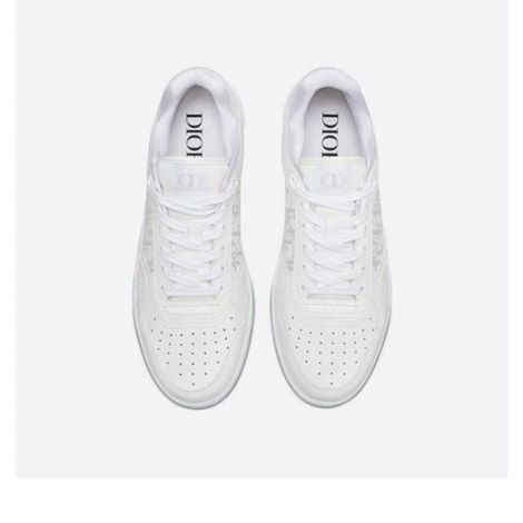 Dior Ayakkabı Oblique Galaxy Beyaz - Dior Ayakkabi B27 Low Top Sneaker White Smooth Calfskin And Dior Oblique Galaxy Beyaz