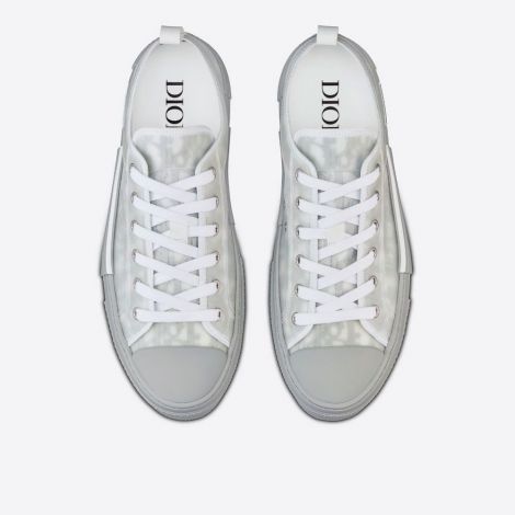 Dior Ayakkabı B23 Low Top Beyaz - Dior Ayakkabi Erkek B23 Low Top Sneaker Reflective Gray Dior Oblique Beyaz