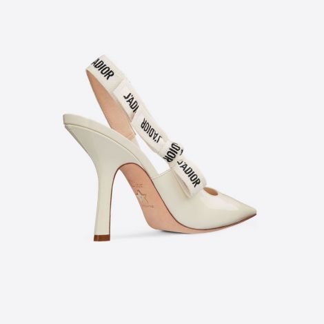 Dior Ayakkabı J-adior Beyaz - Dior Ayakkabi J Adior Pump In Patent Calfskin Beyaz