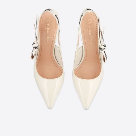 Dior Ayakkabı J-adior Beyaz - Dior Ayakkabi J Adior Pump In Patent Calfskin Beyaz