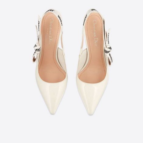 Dior Ayakkabı J-adior Beyaz - Dior Ayakkabi J Adior Pump In Patent Calfskin Topuklu Beyaz White