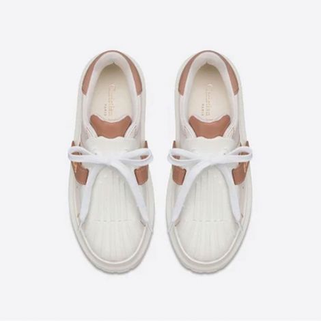 Dior Ayakkabı ID Sneaker Beyaz - Dior Ayakkabi Kadin Id Sneaker White And Nude Calfskin And Rubber Beyaz