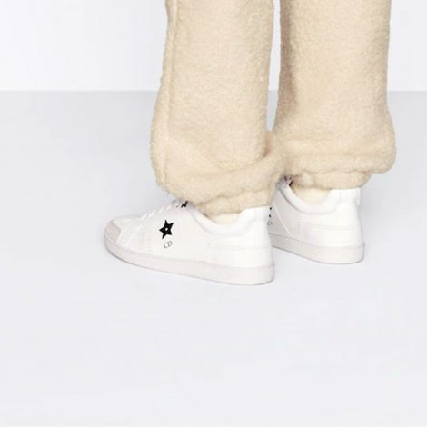 Dior Ayakkabı Star Beyaz - Dior Ayakkabi Kadin Star Sneaker White Calfskin And Suede White Pink Beyaz