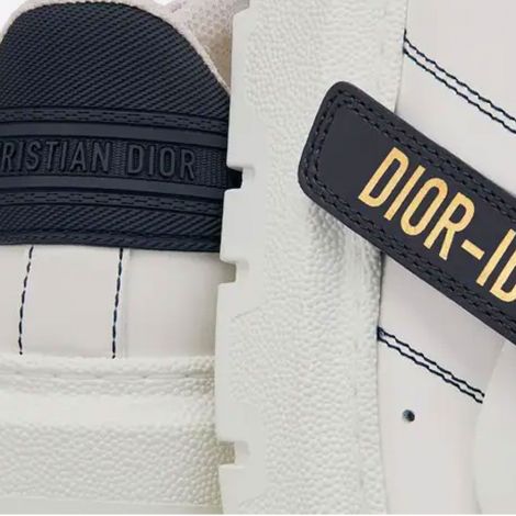 Dior Ayakkabı ID Sneaker Siyah - Dior Kadin Ayakkabi Id Sneaker White And Deep Blue Calfskin And Rubber Beyaz Siyah
