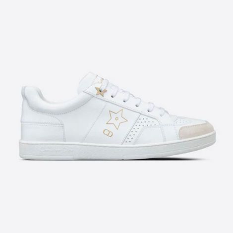 Dior Ayakkabı Star Beyaz - Dior Kadin Ayakkabi Star Sneaker White Calfskin And Suede White Beyaz