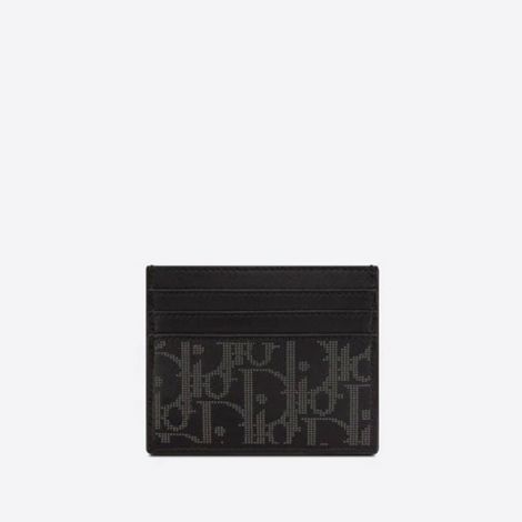 Dior Kartlık Oblique Galaxy Siyah - Dior World Tour Card Holder Black Dior Oblique Galaxy Leather Kartlik Siyah