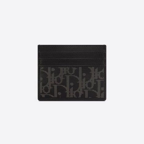 Dior Kartlık Oblique Galaxy Siyah - Dior World Tour Card Holder Black Dior Oblique Galaxy Leather Kartlik Siyah