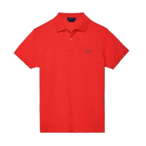 Gant Tişört Solid Red - Gant Polo T Shirt 20 Kirmizi