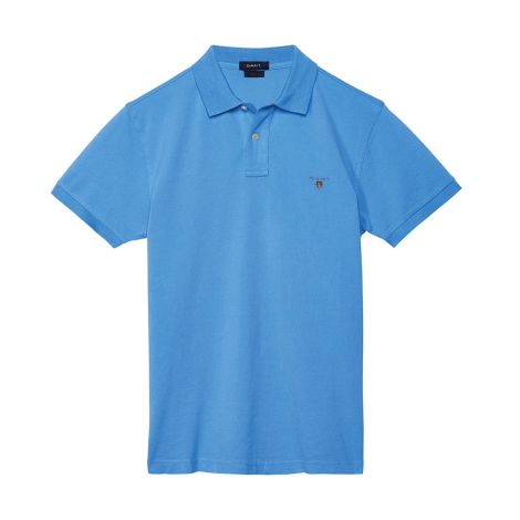 Gant Tişört Solid Blue - Gant Polo T Shirt Pr10