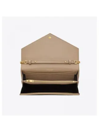 Saint Laurent Cüzdan Cassandre Bej