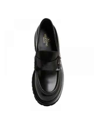 Valentino Ayakkabı Rockstud Loafer Siyah