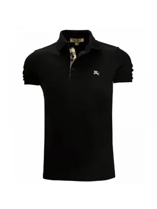 Burberry Tişört Polo Yaka Siyah