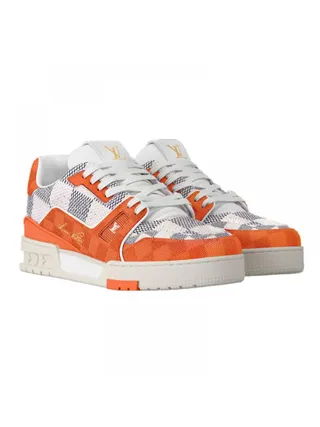Louis Vuitton Ayakkabı Trainer Damier Turuncu