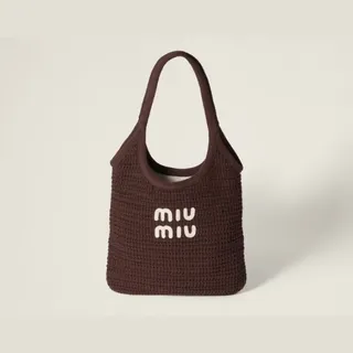 Miu Miu Ivy Örgü Çanta - Kahverengi