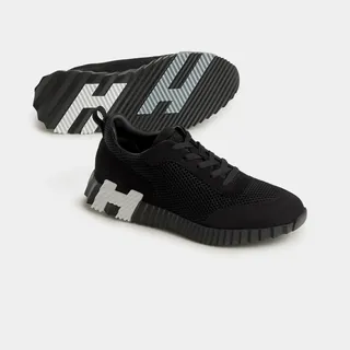 Hermès Bouncing Siyah File & Süet Sneaker