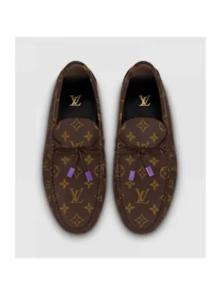 Louis Vuitton Ayakkabı Mocassin LV Driver Kahverengi