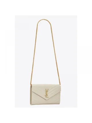 Saint Laurent Cüzdan Cassandre Beyaz