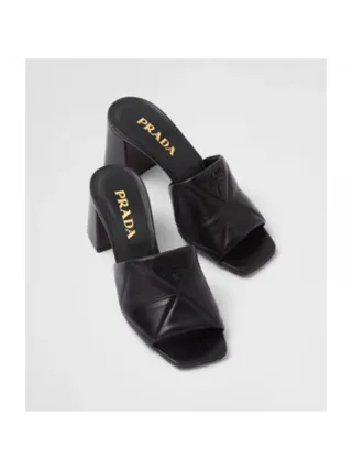 Prada Logo Terlik Siyah