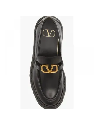 Valentino Ayakkabı VLogo Loafer Siyah