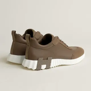 Hermès Bouncing Deri & Süet Sneaker - Kahverengi