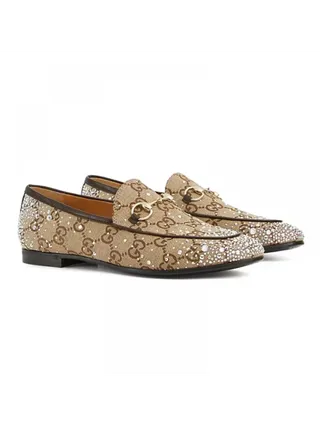 Gucci Ayakkabı Jordaan Loafer Bej