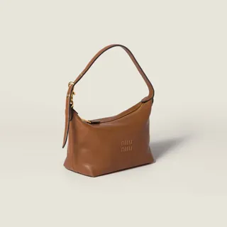 Miu Miu Spirit Nappa Deri Mini Portföy Çanta - Taba