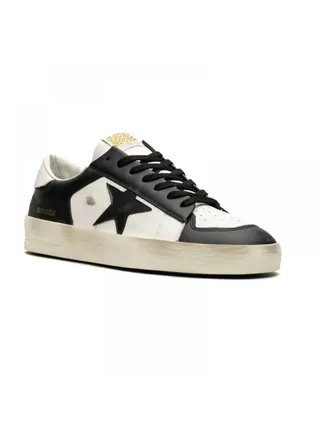 Golden Goose Ayakkabı Stardan Siyah-Beyaz
