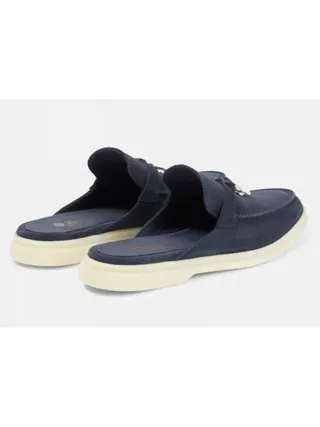 Loro Piana Terlik Babouche Charms Walk Lacivert