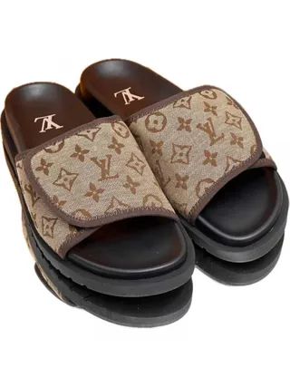 Louis Vuitton Terlik LV Kahverengi