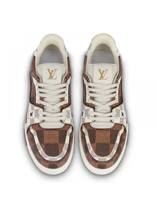 Louis Vuitton Ayakkabı Trainer Damier Kahverengi