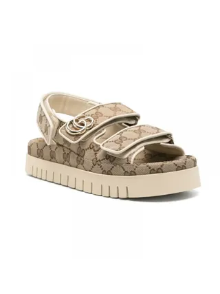 Gucci Sandalet GG motifli Bej