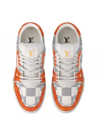 Louis Vuitton Ayakkabı Trainer Damier Turuncu
