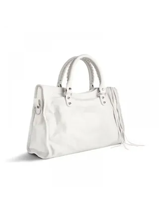 Balenciaga Çanta Le City Medium Beyaz