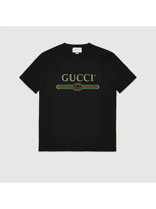 Gucci Tişört Logo Siyah
