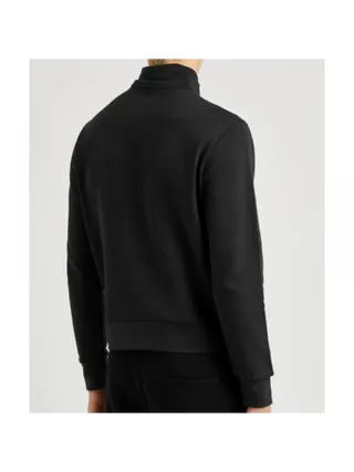 Moncler Sweatshirt Yarım Fermuarlı Siyah