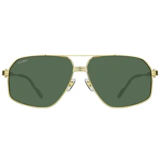 Cartier Premiere De Cartier Aviator Güneş Gözlüğü Gold