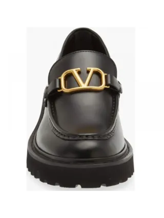 Valentino Ayakkabı VLogo Loafer Siyah