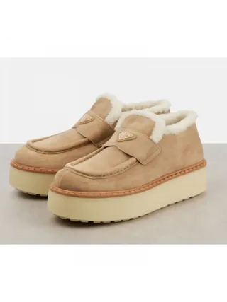 Prada Ayakkabı Evolve Platform Ekru
