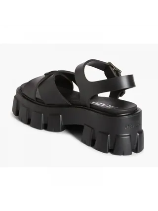Prada Sandalet Monolith Platform Siyah