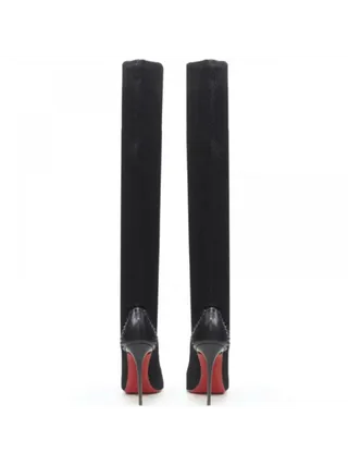Christian Louboutin Souricette Çorap Çizme Siyah