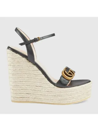 Gucci Ayakkabı Platform Espadrille Siyah