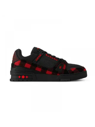 Louis Vuitton Ayakkabı Trainer Siyah-Kırmızı