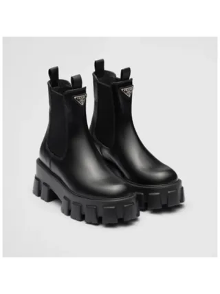 Prada Monolith Ankle Bot Siyah