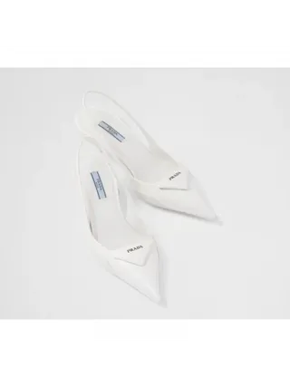 Prada Topuklu Ayakkabı Beyaz