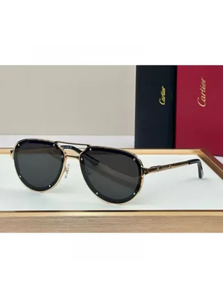 Cartier Gözlük Santos De Cartier Gold