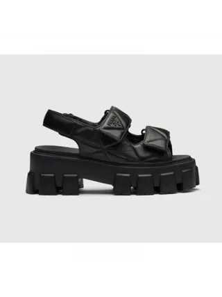 Prada Sandalet  Monolith Siyah