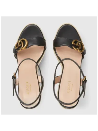 Gucci Ayakkabı Platform Espadrille Siyah
