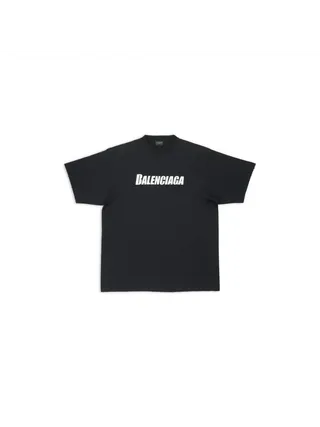 Balenciaga Tişört Caps Siyah